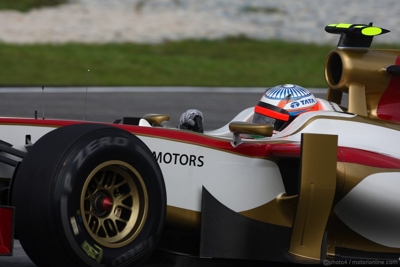 GP MALESIA, 23.03.2012- Prove Libere 1, Narain Karthikeyan (IND) HRT Formula 1 Team F112 
