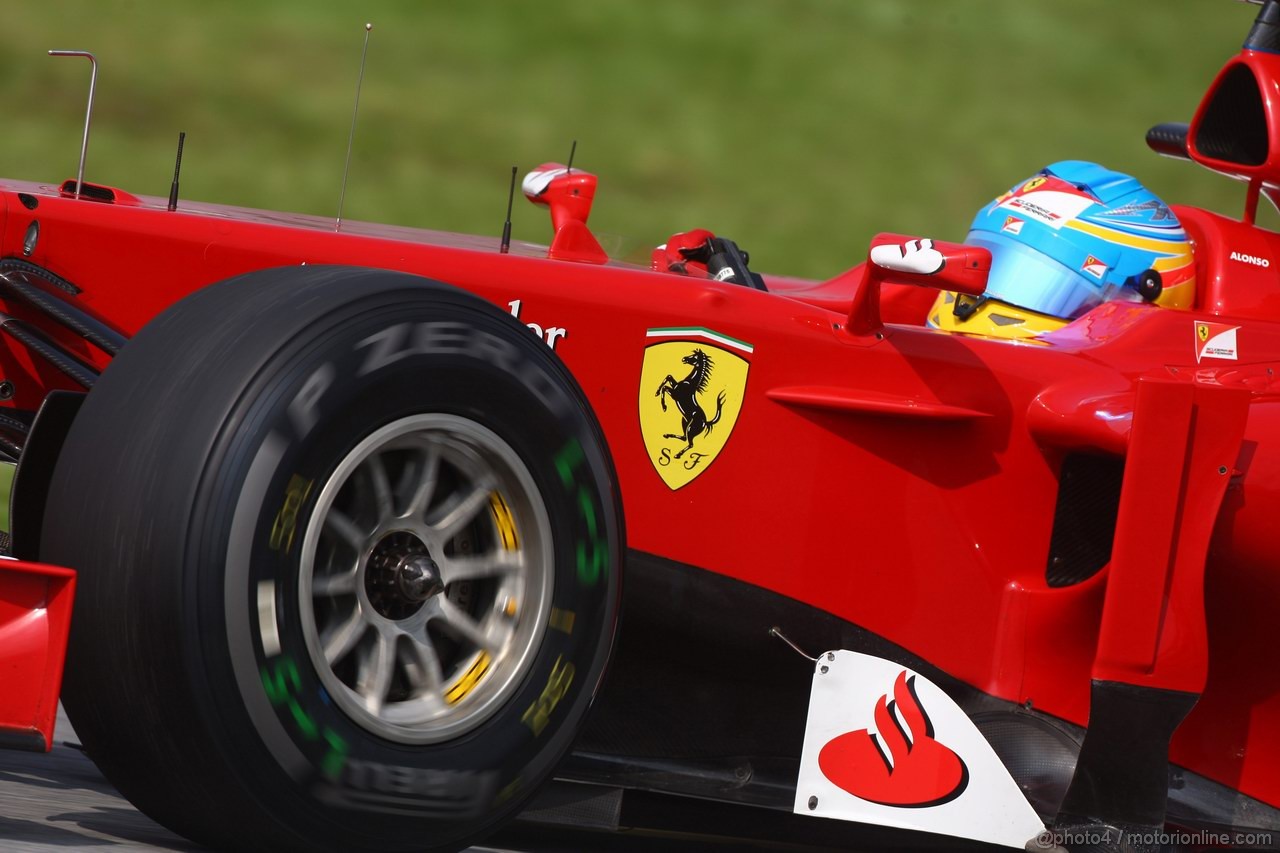 GP MALESIA, 23.03.2012- Prove Libere 1, Fernando Alonso (ESP) Ferrari F2012 