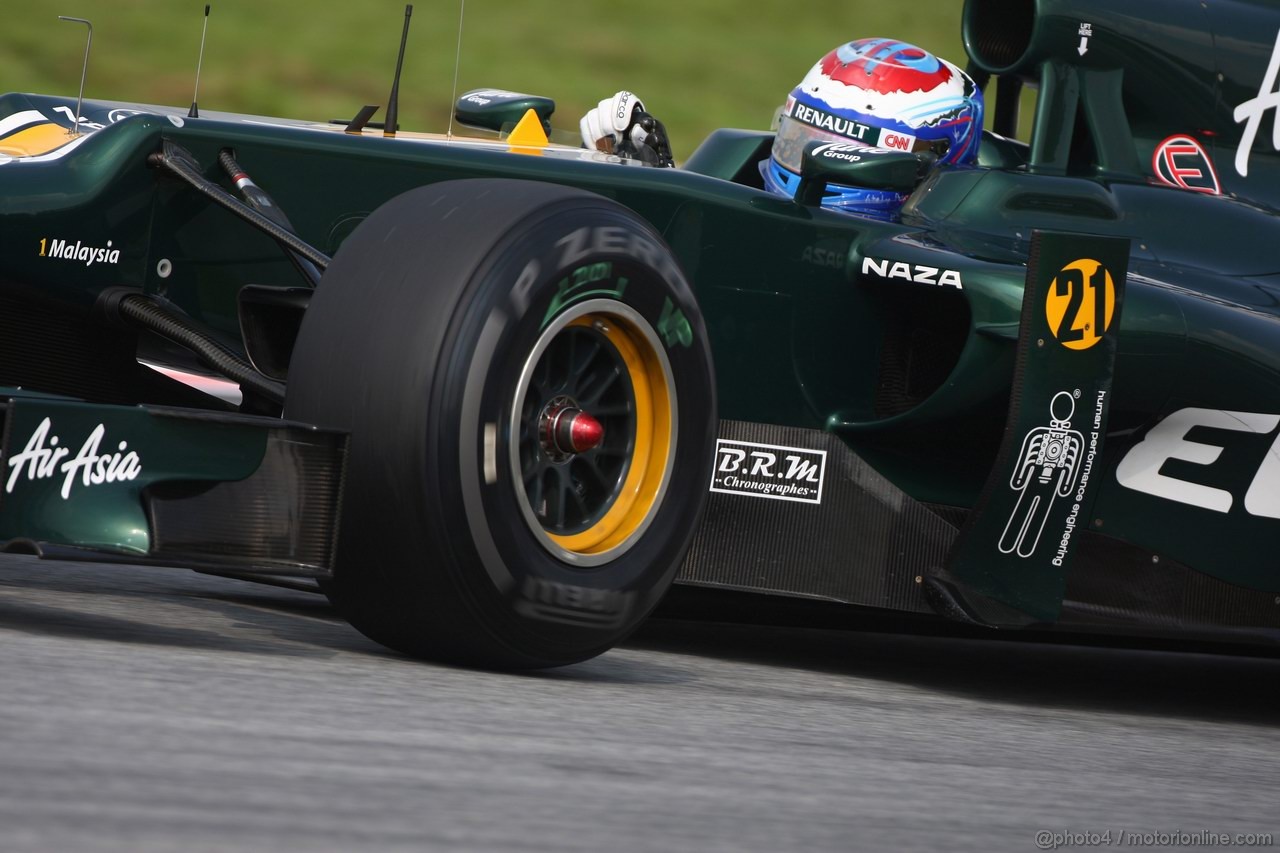 GP MALESIA, 23.03.2012- Prove Libere 1, Vitaly Petrov (RUS) Caterham F1 Team CT01 