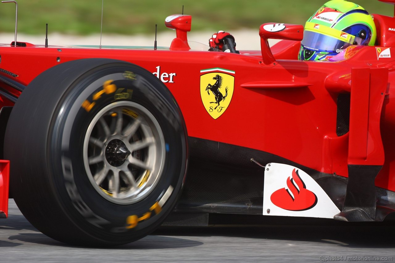 GP MALESIA, 23.03.2012- Prove Libere 1, Felipe Massa (BRA) Ferrari F2012 