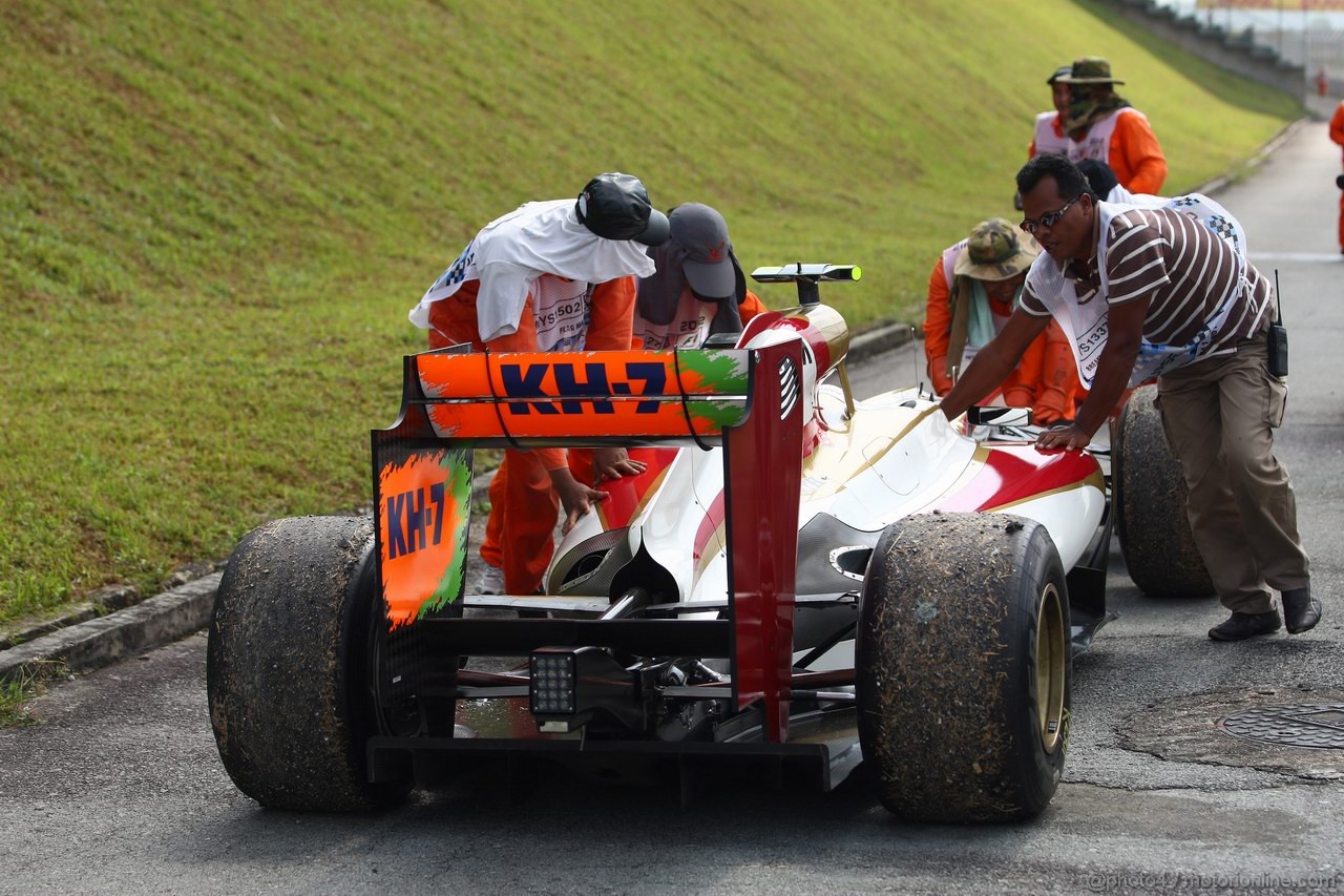 GP MALESIA, 23.03.2012- Prove Libere 1, Narain Karthikeyan (IND) HRT Formula 1 Team F112 