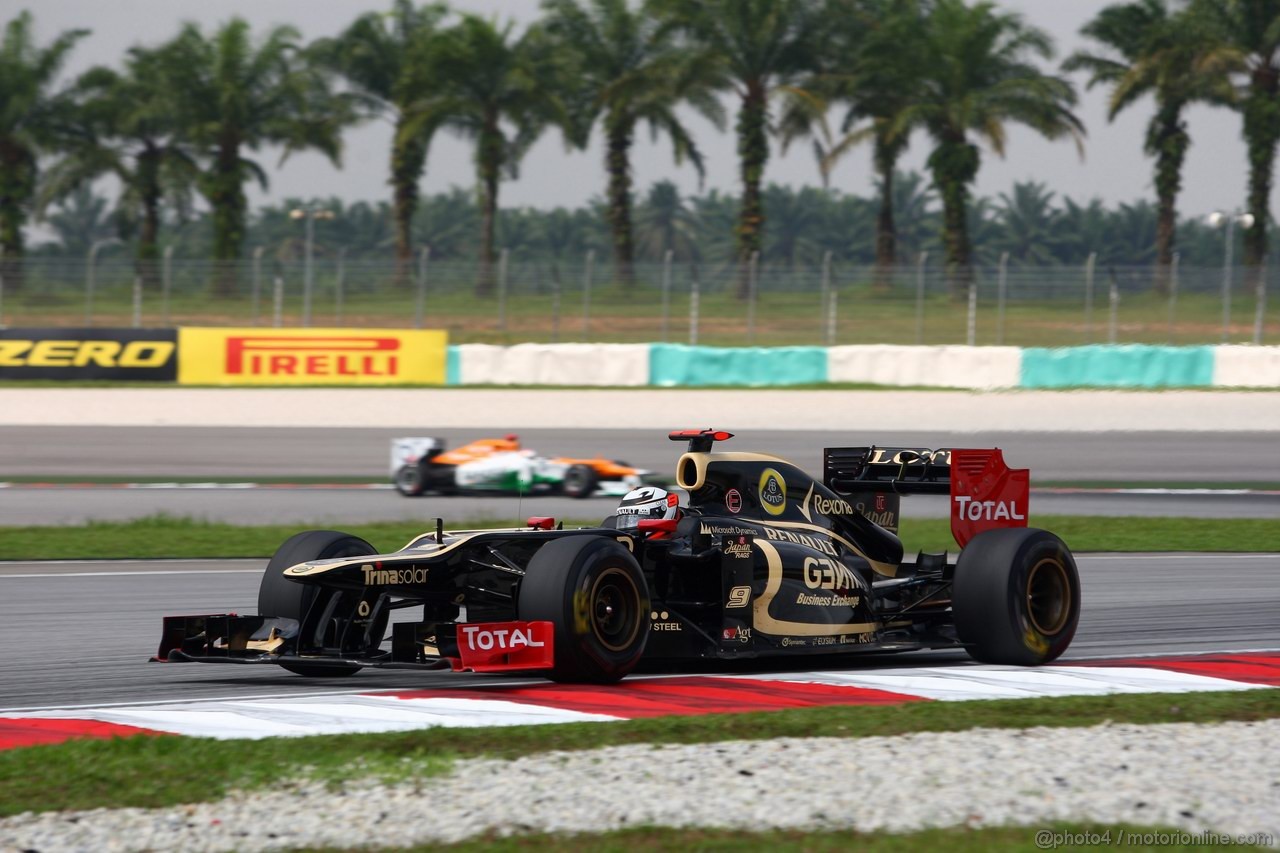 GP MALESIA, 23.03.2012- Prove Libere 1, Kimi Raikkonen (FIN) Lotus F1 Team E20 