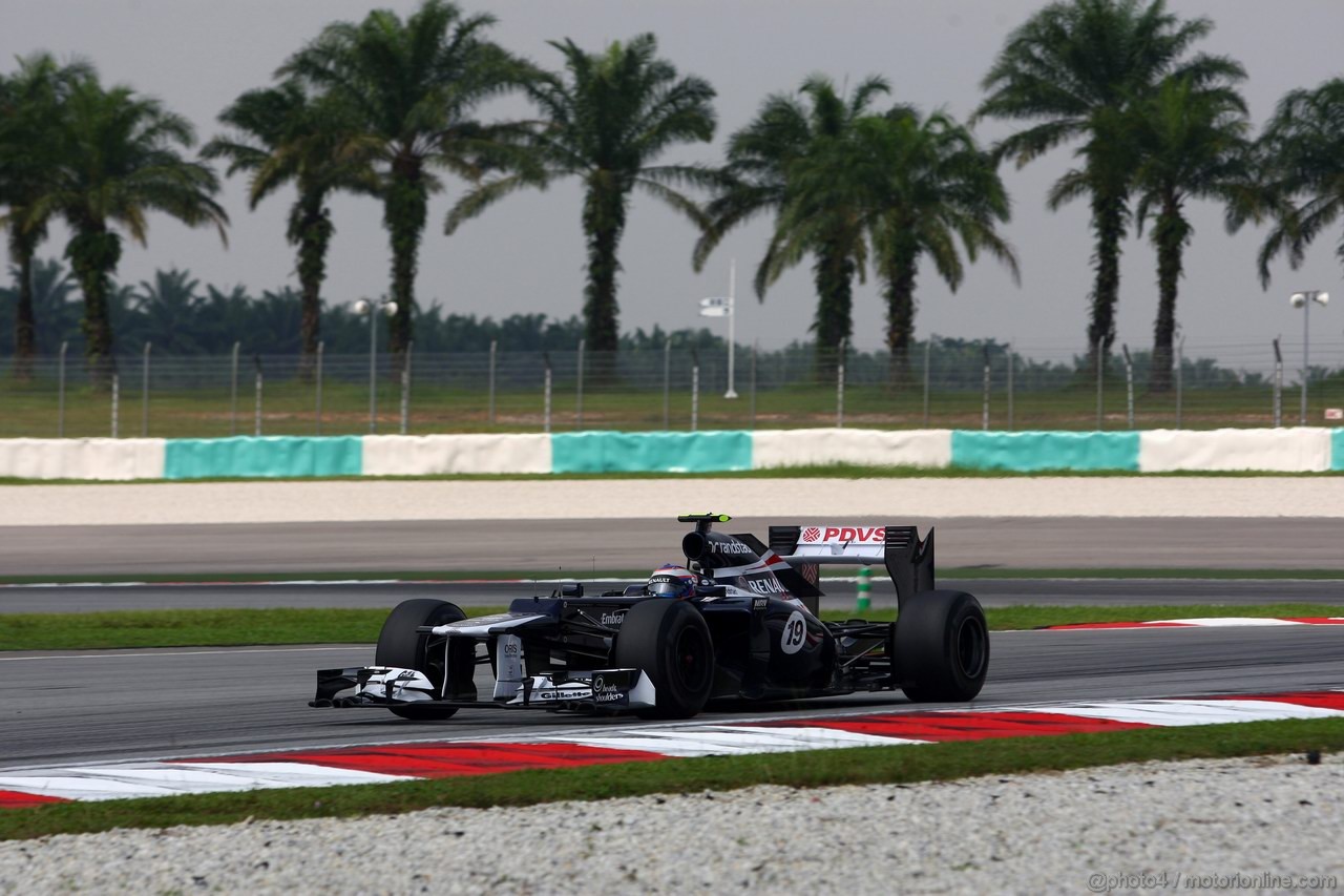 GP MALESIA, 23.03.2012- Prove Libere 1, Valtteri Bottas (FIN), Test Driver  Williams F1 Team FW34 