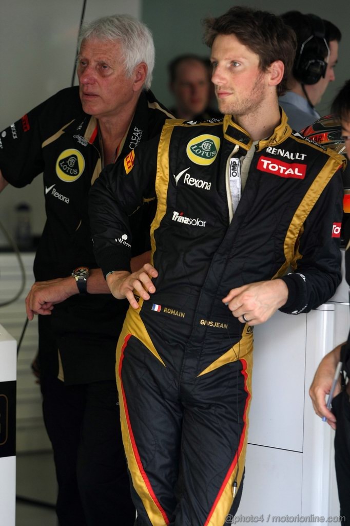 GP MALESIA, 23.03.2012- Prove Libere 1, Romain Grosjean (FRA) Lotus F1 Team E20 