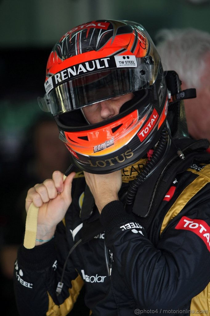 GP MALESIA, 23.03.2012- Prove Libere 1, Romain Grosjean (FRA) Lotus F1 Team E20 