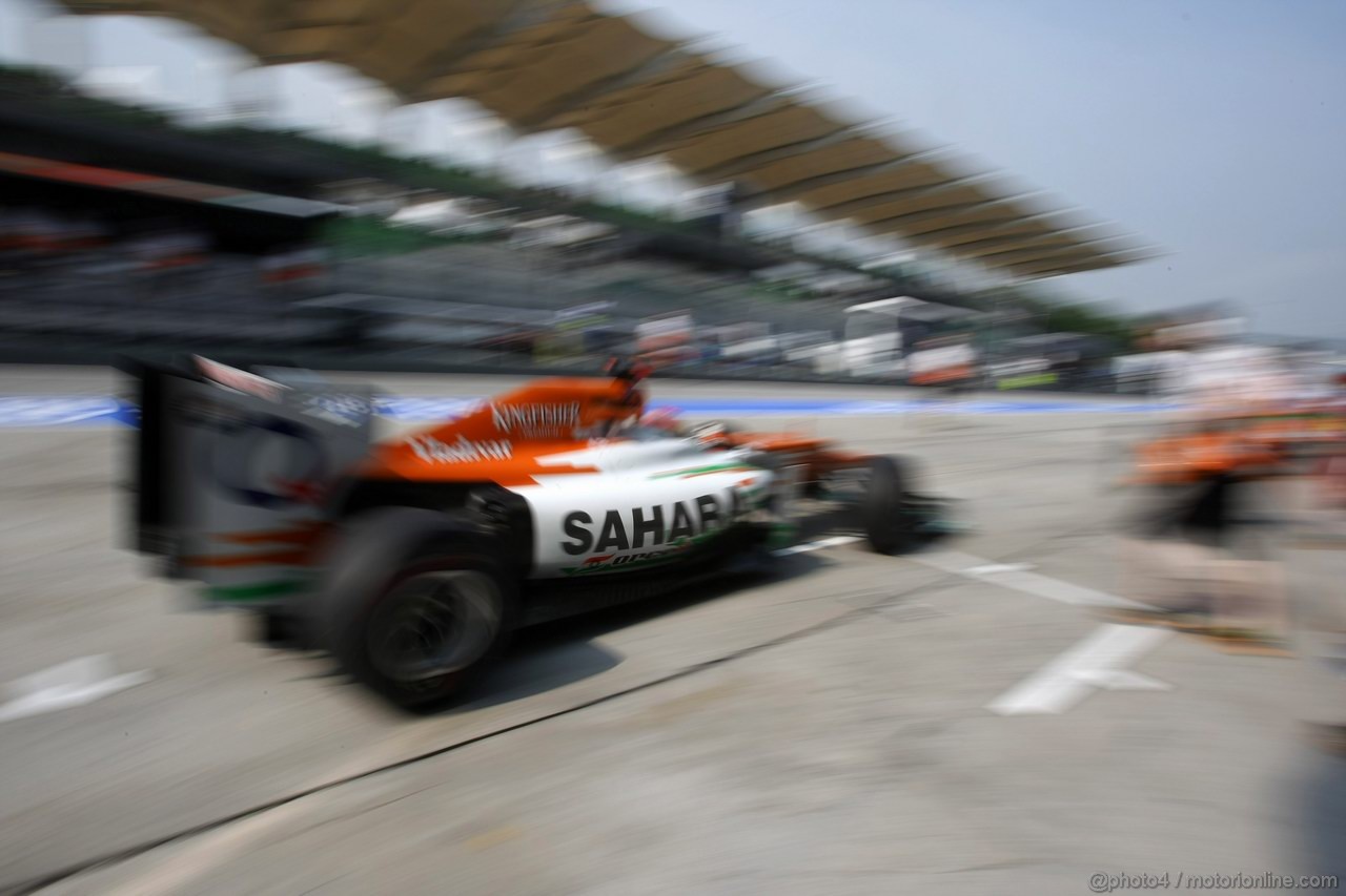 GP MALESIA, 23.03.2012- Prove Libere 1, Paul di Resta (GBR) Sahara Force India F1 Team VJM05 