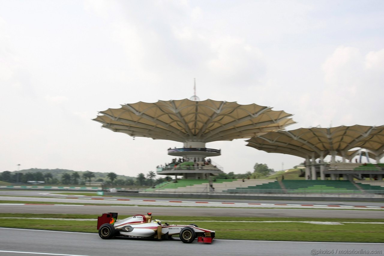 GP MALESIA, 23.03.2012- Prove Libere 1, Pedro de la Rosa (ESP) HRT Formula 1 Team F112 
