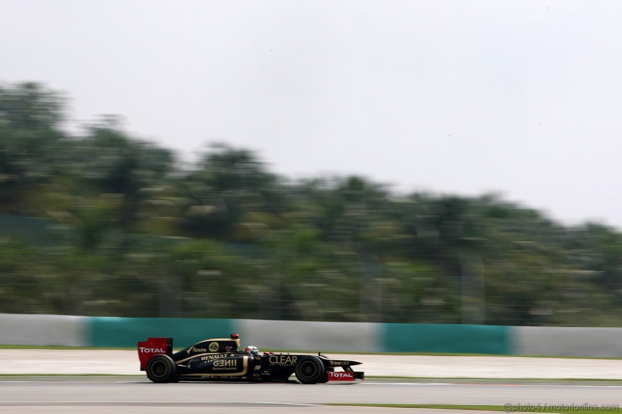 GP MALESIA, 23.03.2012- Prove Libere 1, Kimi Raikkonen (FIN) Lotus F1 Team E20 