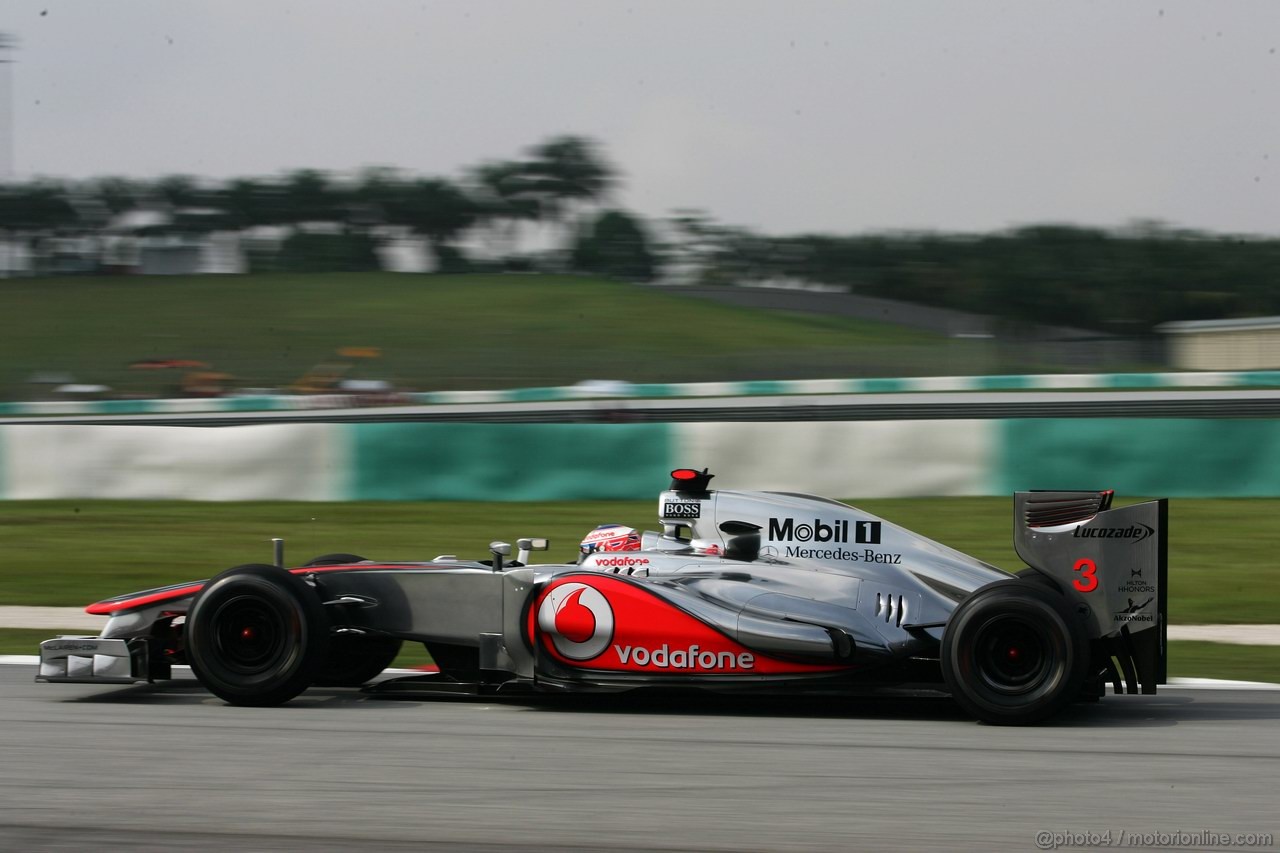 GP MALESIA, 23.03.2012- Prove Libere 1, Jenson Button (GBR) McLaren Mercedes MP4-27 