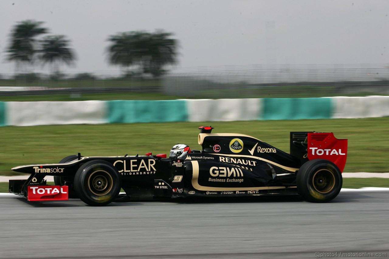 GP MALESIA, 23.03.2012- Prove Libere 1, Kimi Raikkonen (FIN) Lotus F1 Team E20 