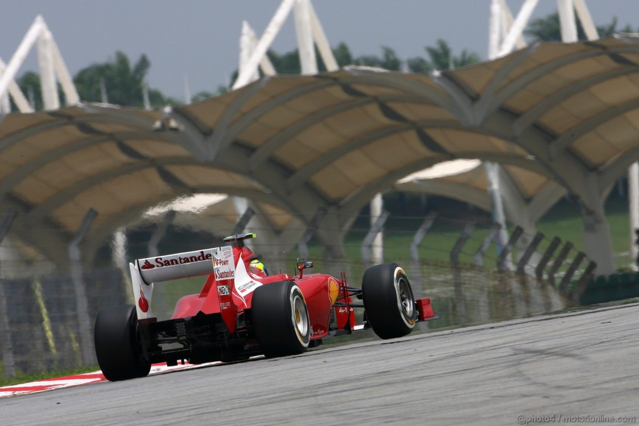 GP MALESIA, 23.03.2012- Felipe Massa (BRA) Ferrari F2012 