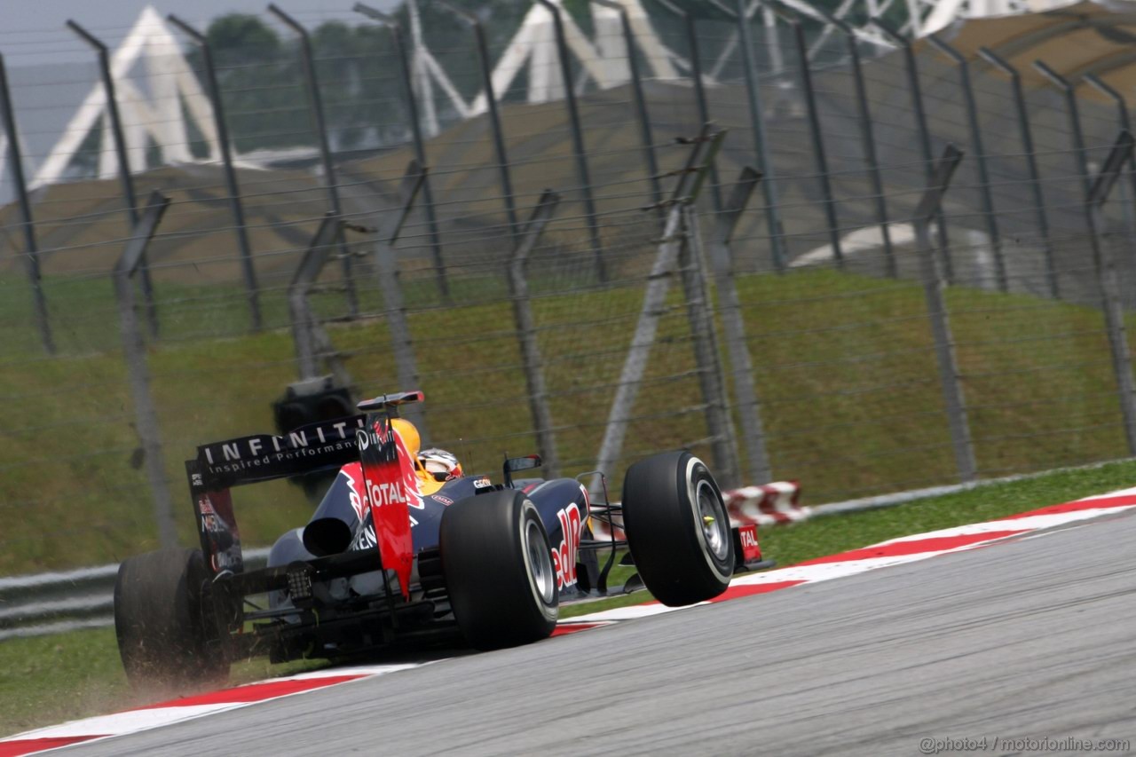 GP MALESIA, 23.03.2012- Sebastian Vettel (GER) Red Bull Racing RB8 