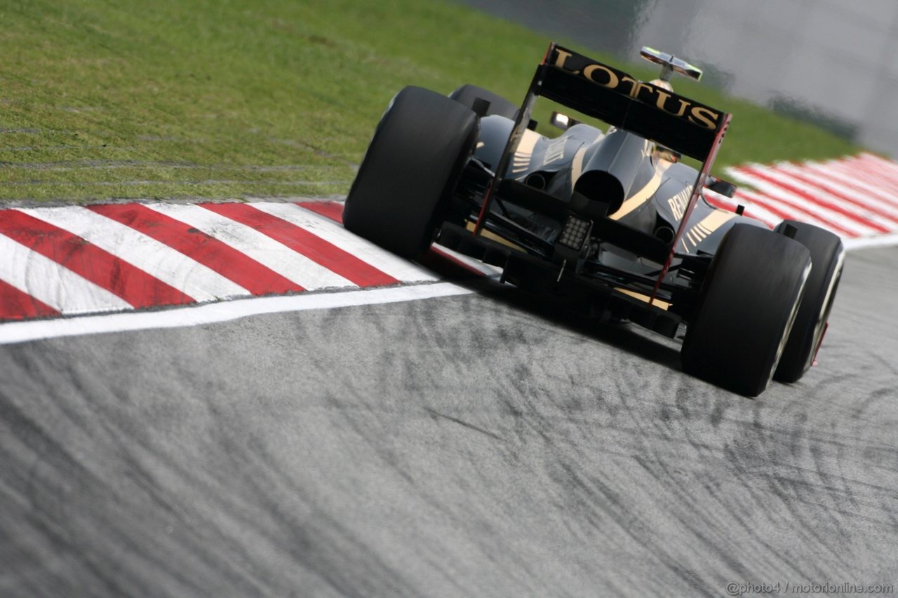 GP MALESIA, 23.03.2012- Romain Grosjean (FRA) Lotus F1 Team E20 