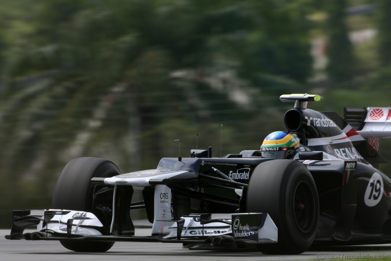 GP MALESIA, 23.03.2012- Bruno Senna (BRA) Williams F1 Team FW34 