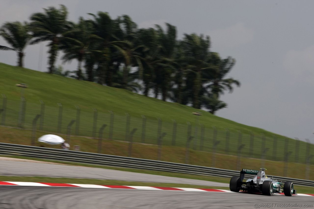 GP MALESIA, 23.03.2012- Nico Rosberg (GER) Mercedes AMG F1 W03 