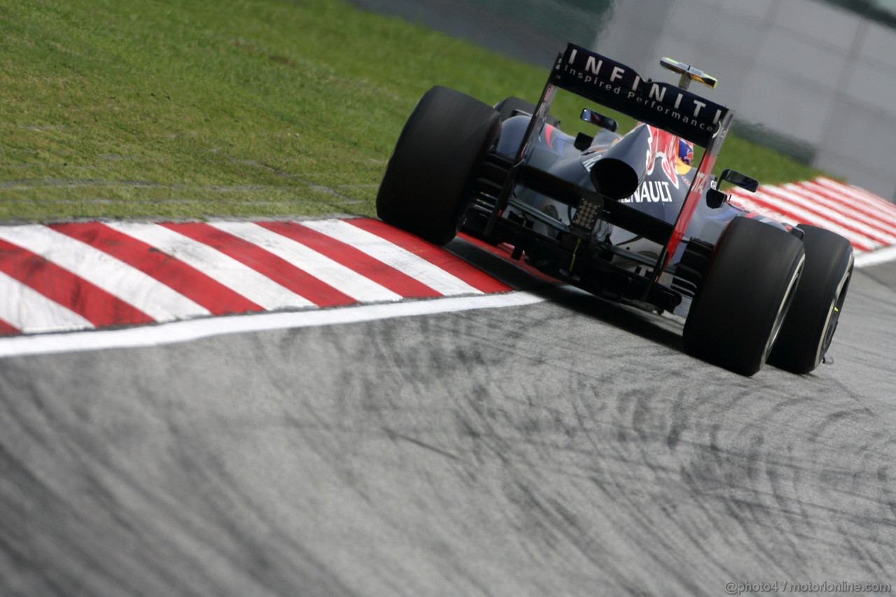 GP MALESIA, 23.03.2012- Mark Webber (AUS) Red Bull Racing RB8 