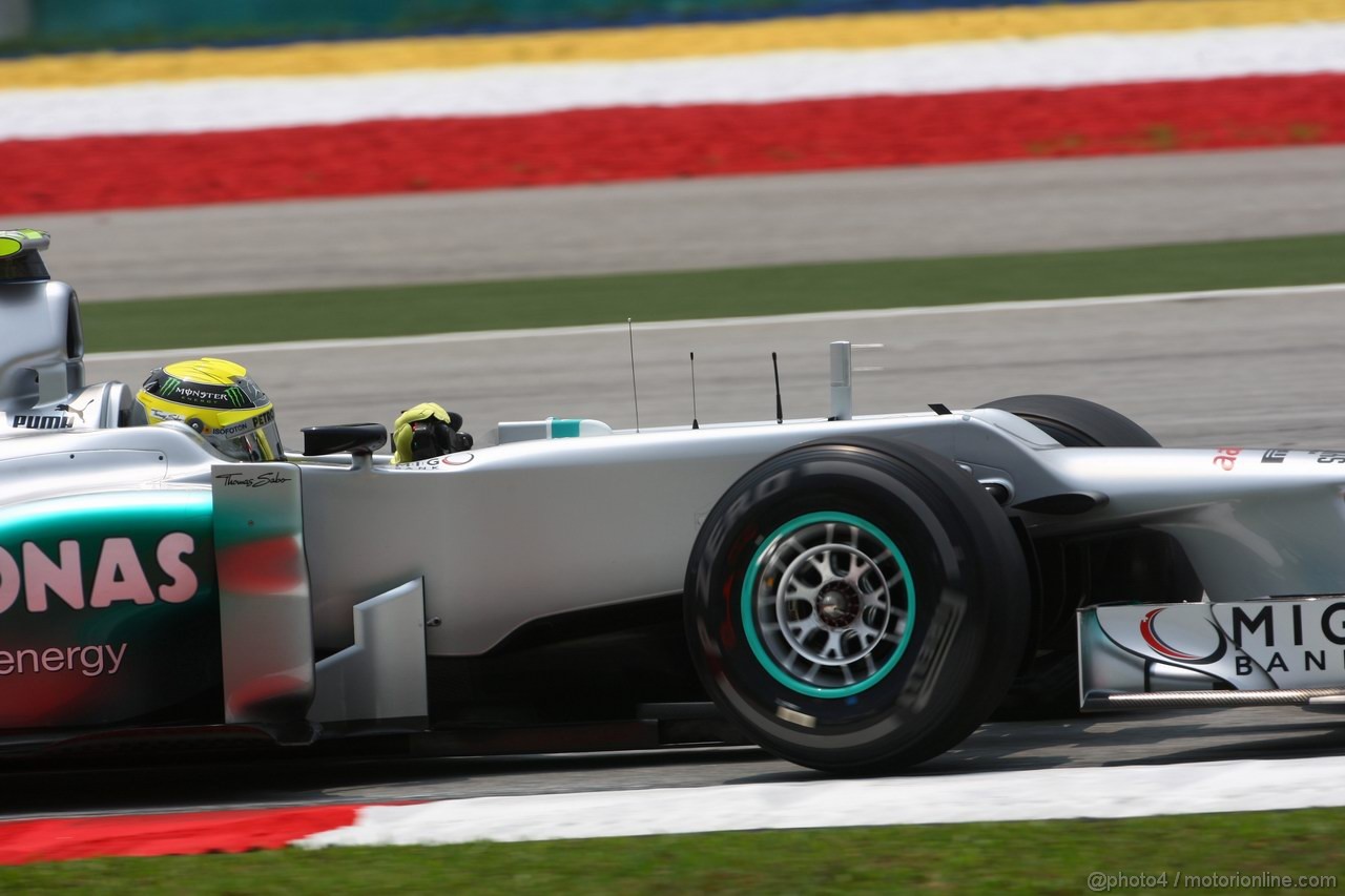 GP MALESIA, 23.03.2012- Prove Libere 2, Nico Rosberg (GER) Mercedes AMG F1 W03 