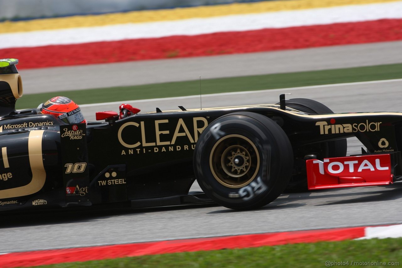 GP MALESIA, 23.03.2012- Prove Libere 2, Kimi Raikkonen (FIN) Lotus F1 Team E20 