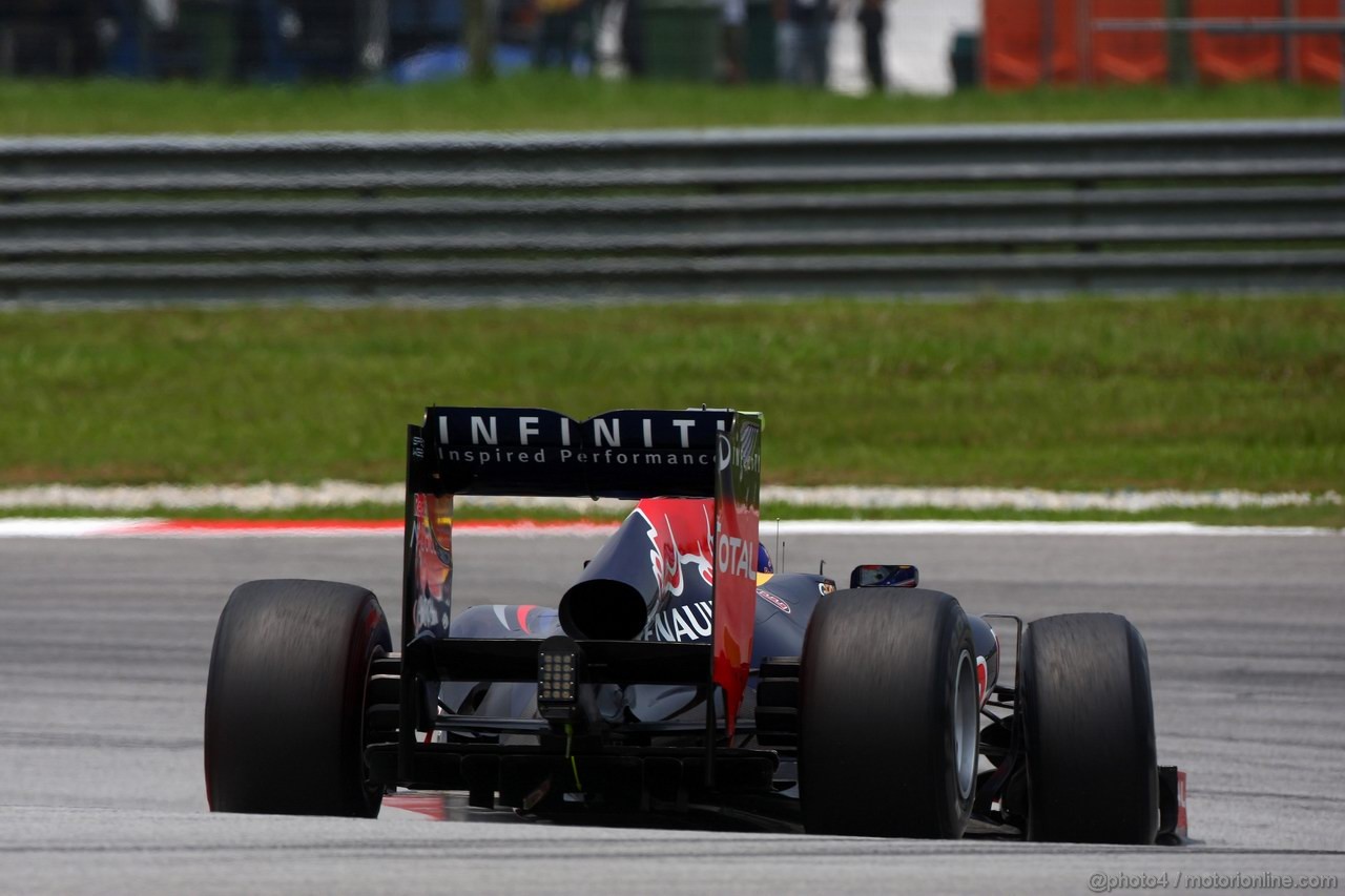 GP MALESIA, 23.03.2012- Prove Libere 2, Mark Webber (AUS) Red Bull Racing RB8 