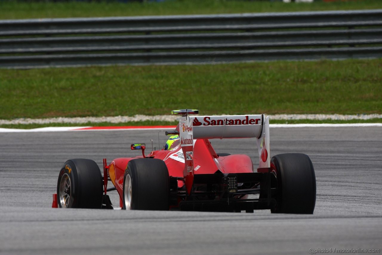 GP MALESIA, 23.03.2012- Prove Libere 2, Felipe Massa (BRA) Ferrari F2012 