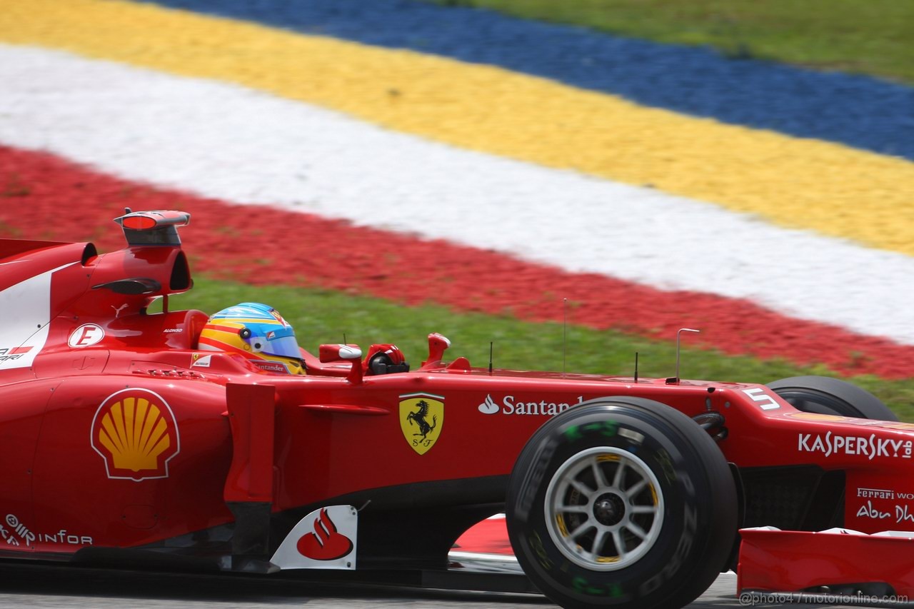 GP MALESIA, 23.03.2012- Prove Libere 2, Felipe Massa (BRA) Ferrari F2012 