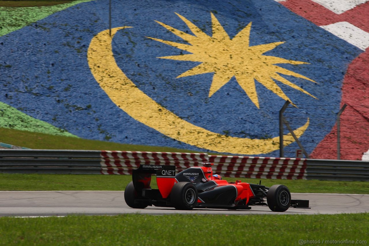 GP MALESIA, 23.03.2012- Prove Libere 2, Timo Glock (GER) Marussia F1 Team MR01 