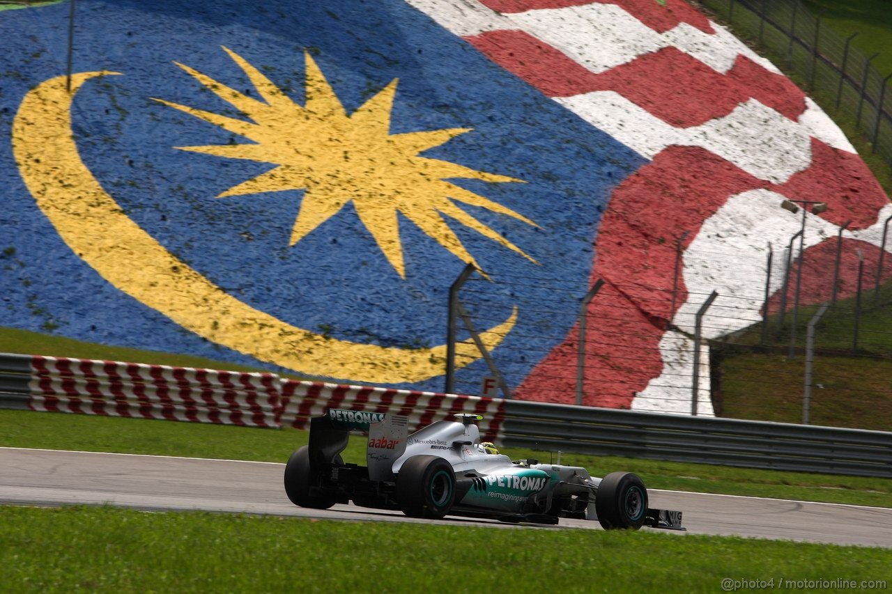 GP MALESIA, 23.03.2012- Prove Libere 2, Nico Rosberg (GER) Mercedes AMG F1 W03 