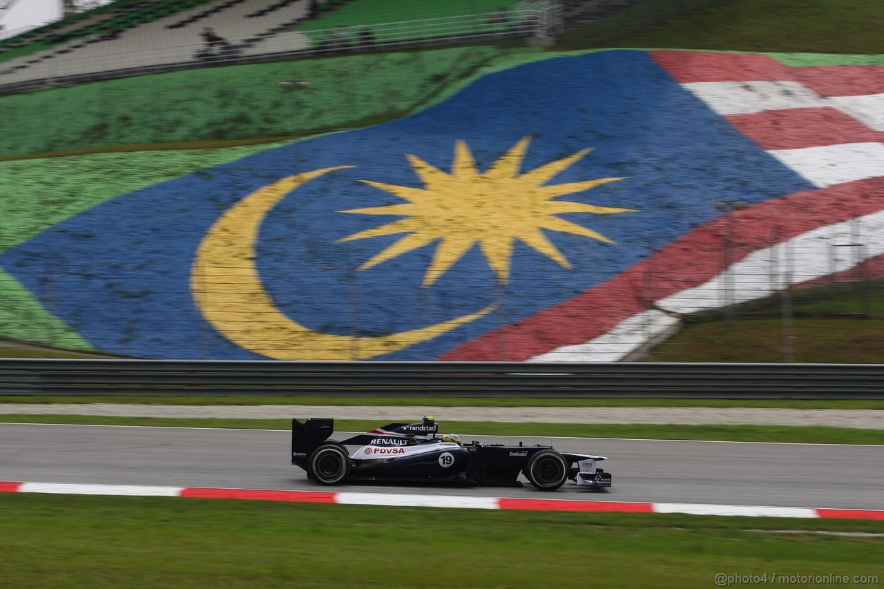 GP MALESIA, 23.03.2012- Prove Libere 2, Bruno Senna (BRA) Williams F1 Team FW34 