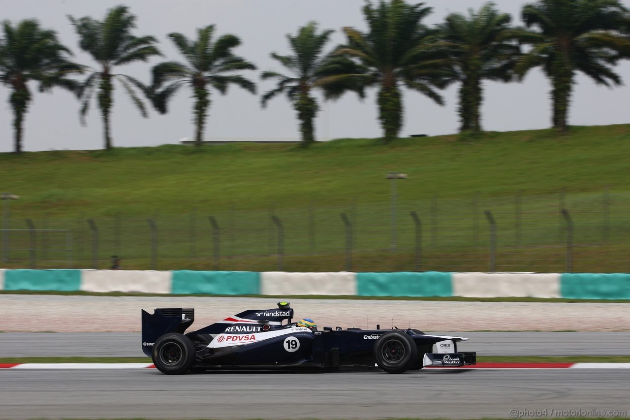 GP MALESIA, 23.03.2012- Prove Libere 2, Bruno Senna (BRA) Williams F1 Team FW34 