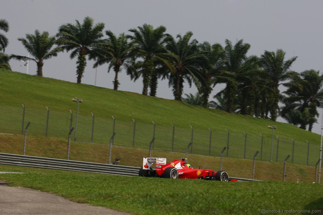 GP MALESIA, 23.03.2012- Prove Libere 2, Felipe Massa (BRA) Ferrari F2012 