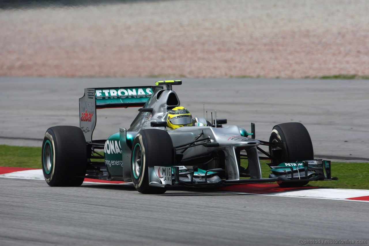 GP MALESIA, 23.03.2012- Prove Libere 2, Nico Rosberg (GER) Mercedes AMG F1 W03 