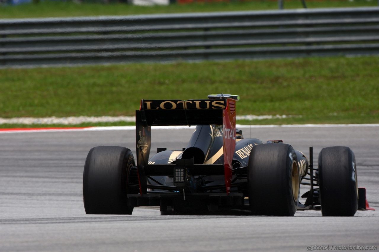 GP MALESIA, 23.03.2012- Prove Libere 2, Romain Grosjean (FRA) Lotus F1 Team E20 