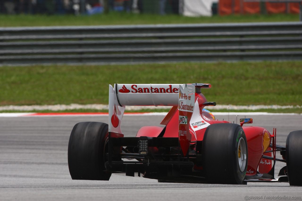 GP MALESIA, 23.03.2012- Prove Libere 2, Fernando Alonso (ESP) Ferrari F2012 