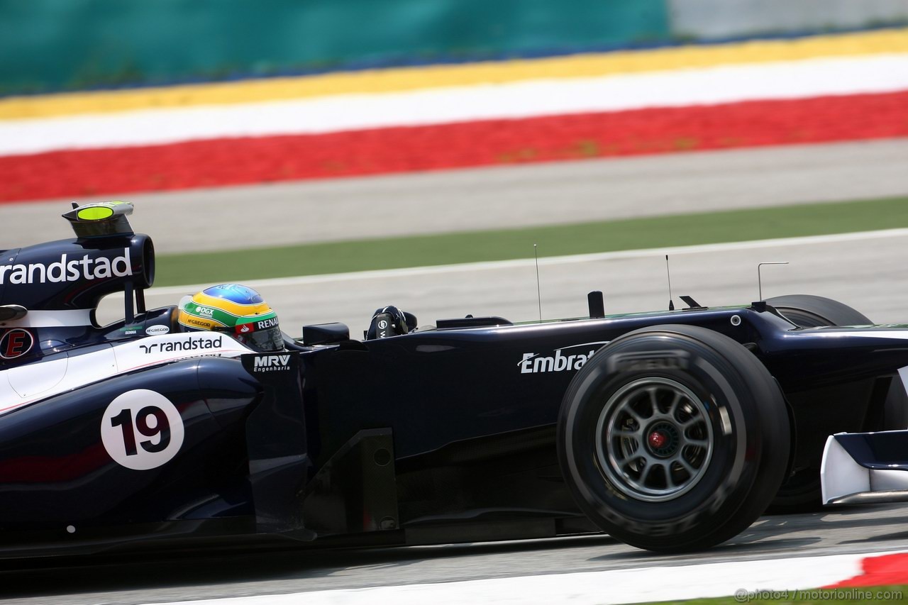 GP MALESIA, 23.03.2012- Prove Libere 2, Bruno Senna (BRA) Williams F1 Team FW34 