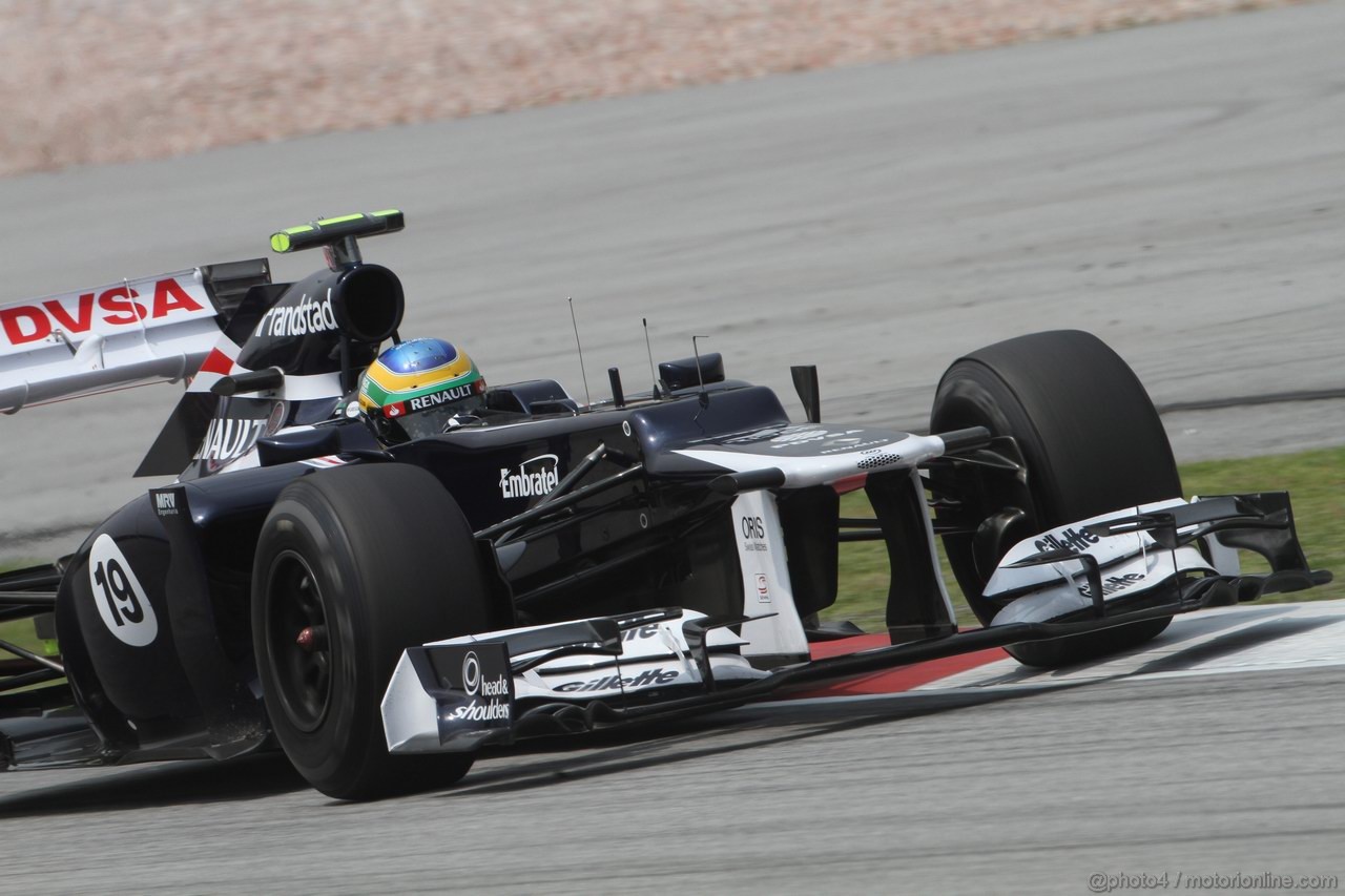 GP MALESIA, 23.03.2012- Prove Libere 2, Bruno Senna (BRA) Williams F1 Team FW34 