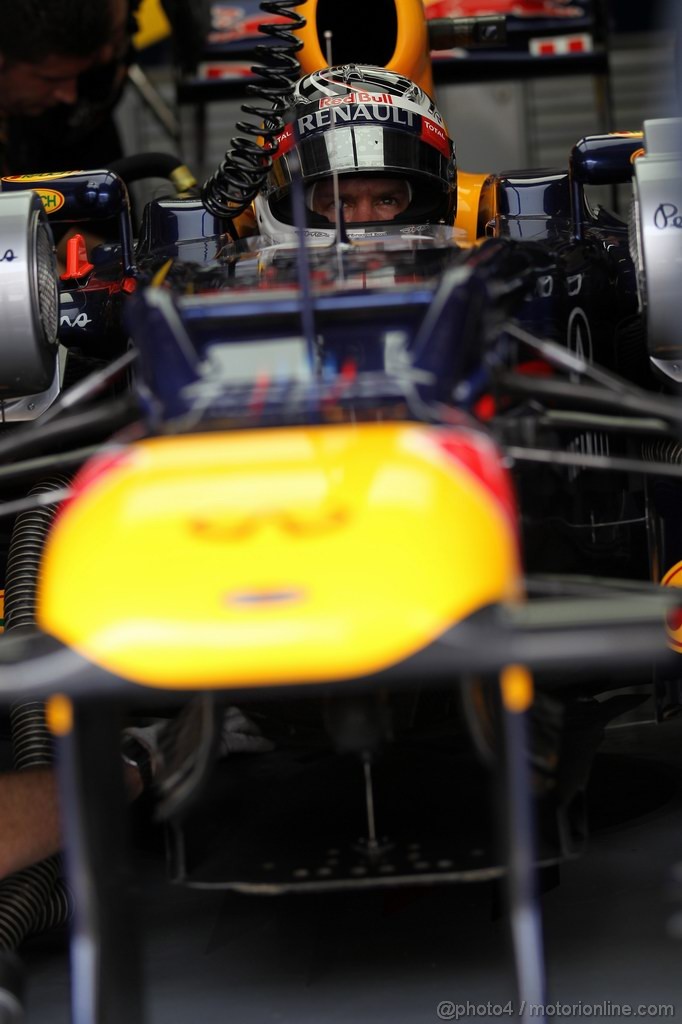 GP MALESIA, 23.03.2012- Prove Libere 2, Sebastian Vettel (GER) Red Bull Racing RB8 