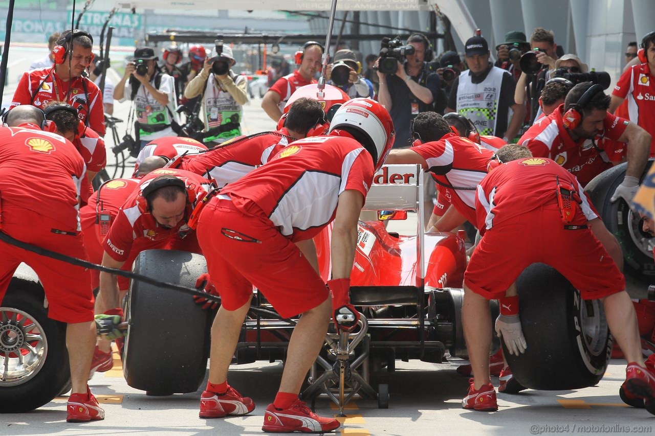 GP MALESIA, 23.03.2012- Prove Libere 2, Fernando Alonso (ESP) Ferrari F2012 