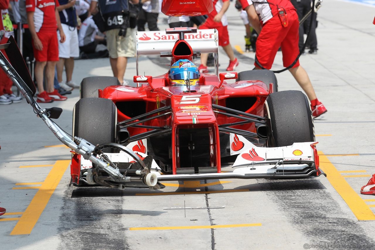 GP MALESIA, 23.03.2012- Prove Libere 2, Fernando Alonso (ESP) Ferrari F2012 