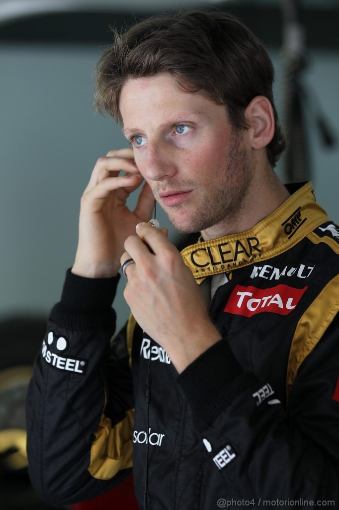 GP MALESIA, 23.03.2012- Prove Libere 2, Romain Grosjean (FRA) Lotus F1 Team E20 