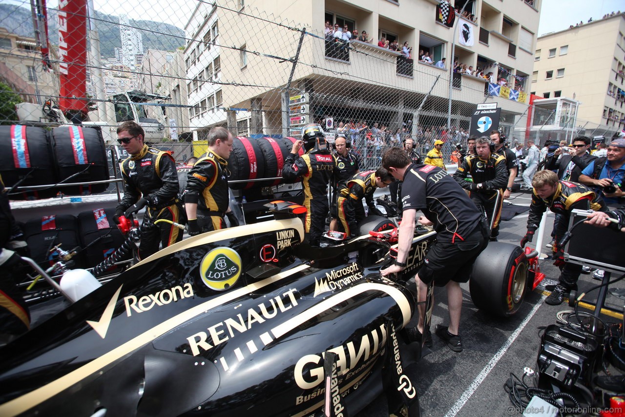 GP MONACO, 27.05.2012- Gara, Kimi Raikkonen (FIN) Lotus F1 Team E20 