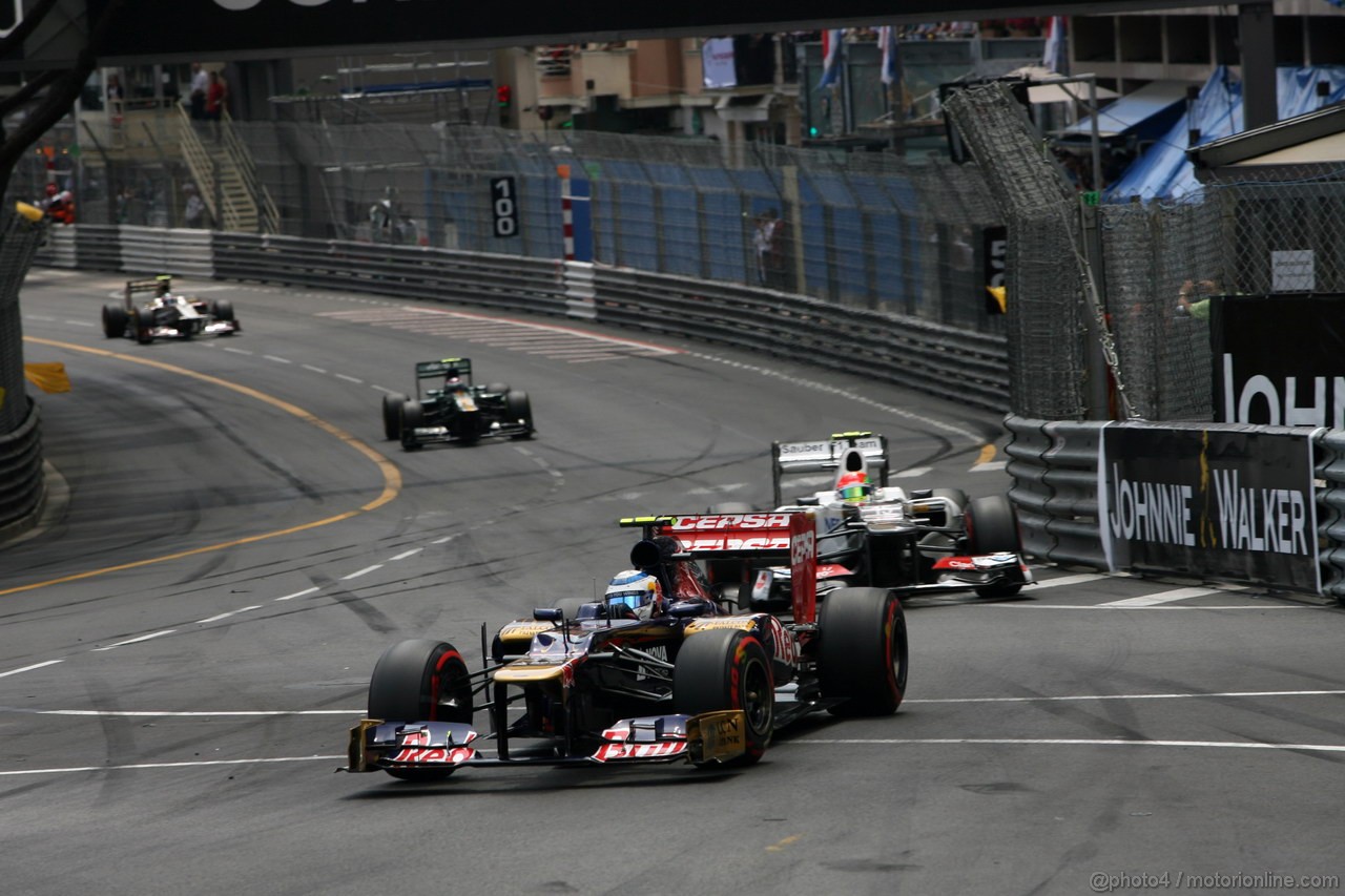 GP MONACO, 27.05.2012- Gara, Jean-Eric Vergne (FRA) Scuderia Toro Rosso STR7 