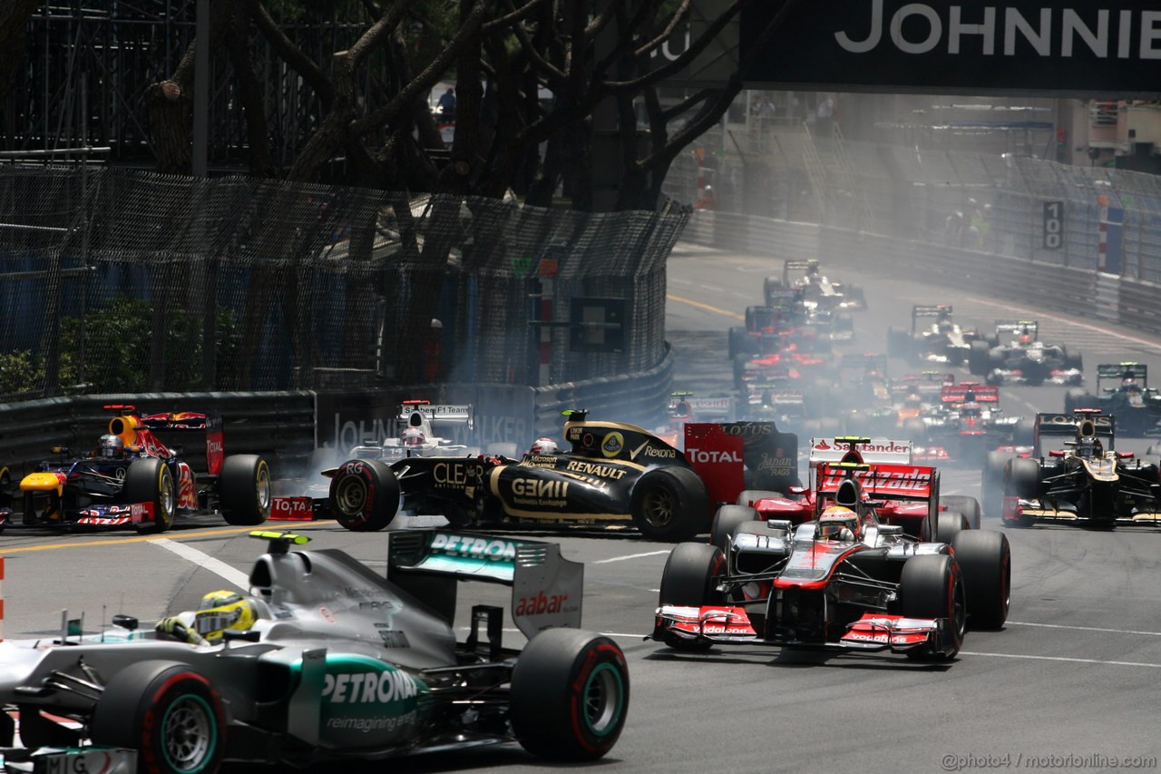 GP MONACO, 27.05.2012- Gara, Romain Grosjean (FRA) Lotus F1 Team E20 