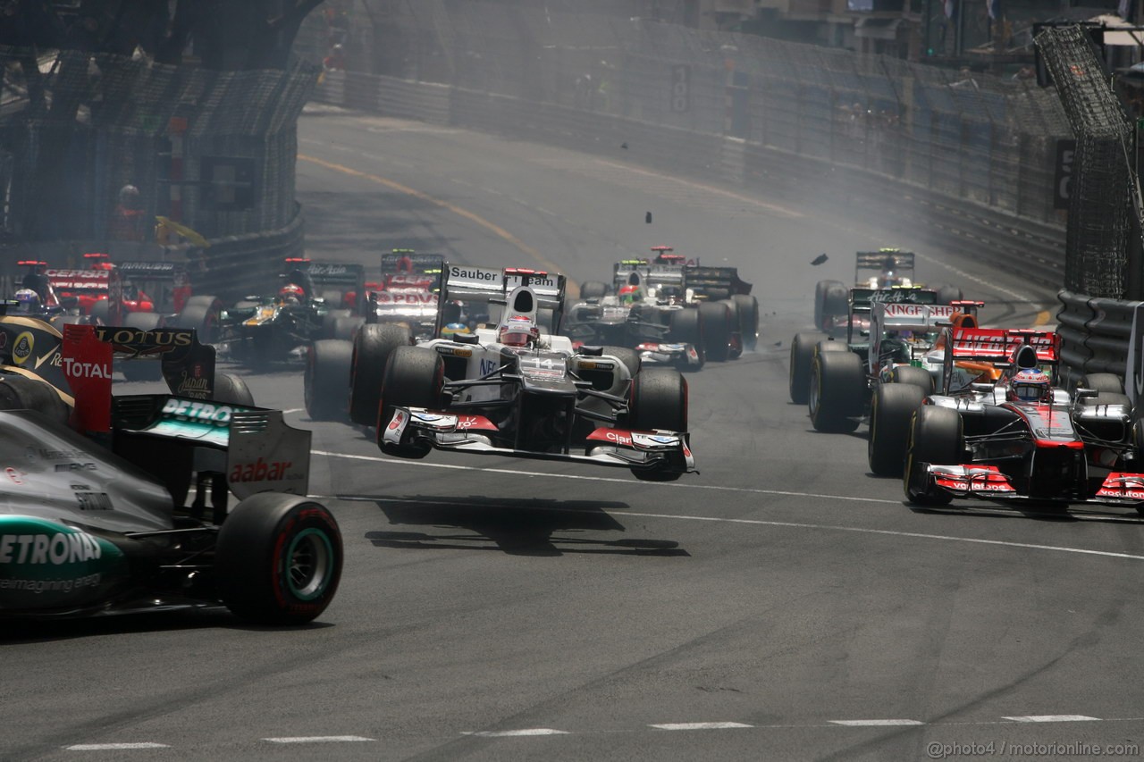 GP MONACO, 27.05.2012- Gara, Kamui Kobayashi (JAP) Sauber F1 Team C31