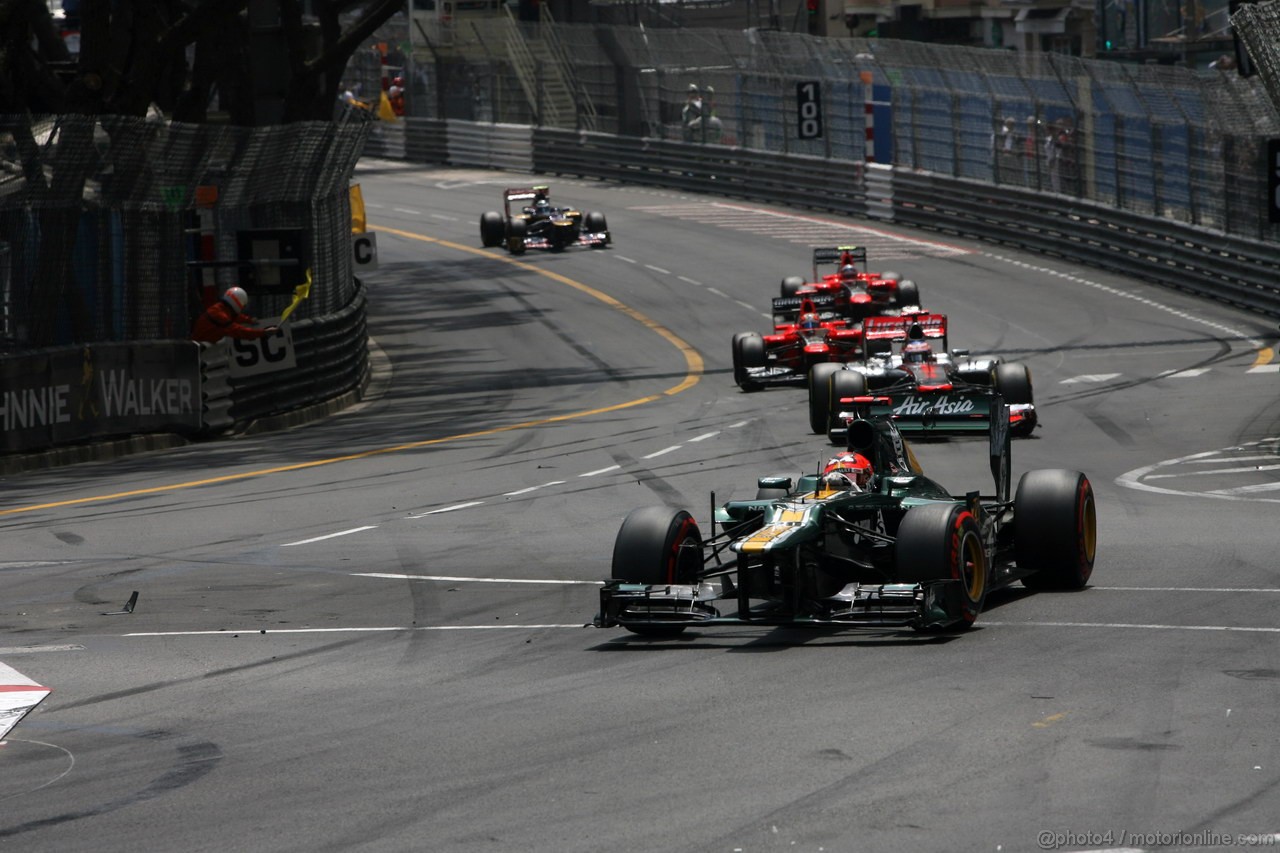 GP MONACO, 27.05.2012- Gara, Heikki Kovalainen (FIN) Caterham F1 Team CT01 