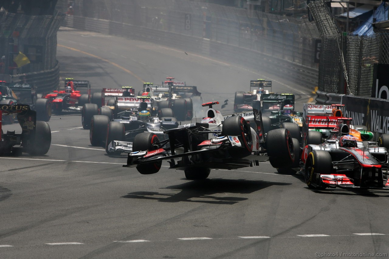 GP MONACO, 27.05.2012- Gara, Kamui Kobayashi (JAP) Sauber F1 Team C31