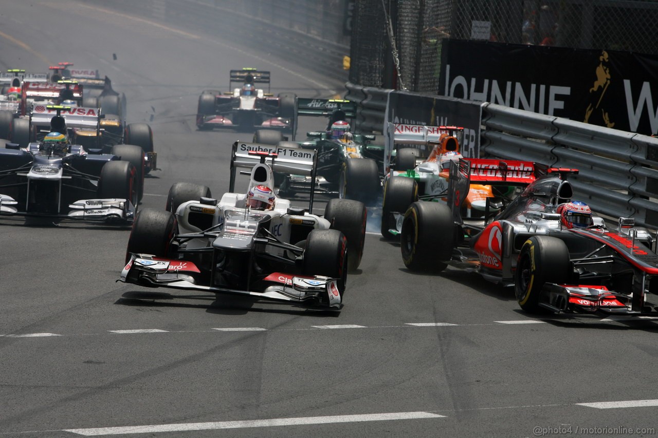 GP MONACO, 27.05.2012- Gara, Kamui Kobayashi (JAP) Sauber F1 Team C31 