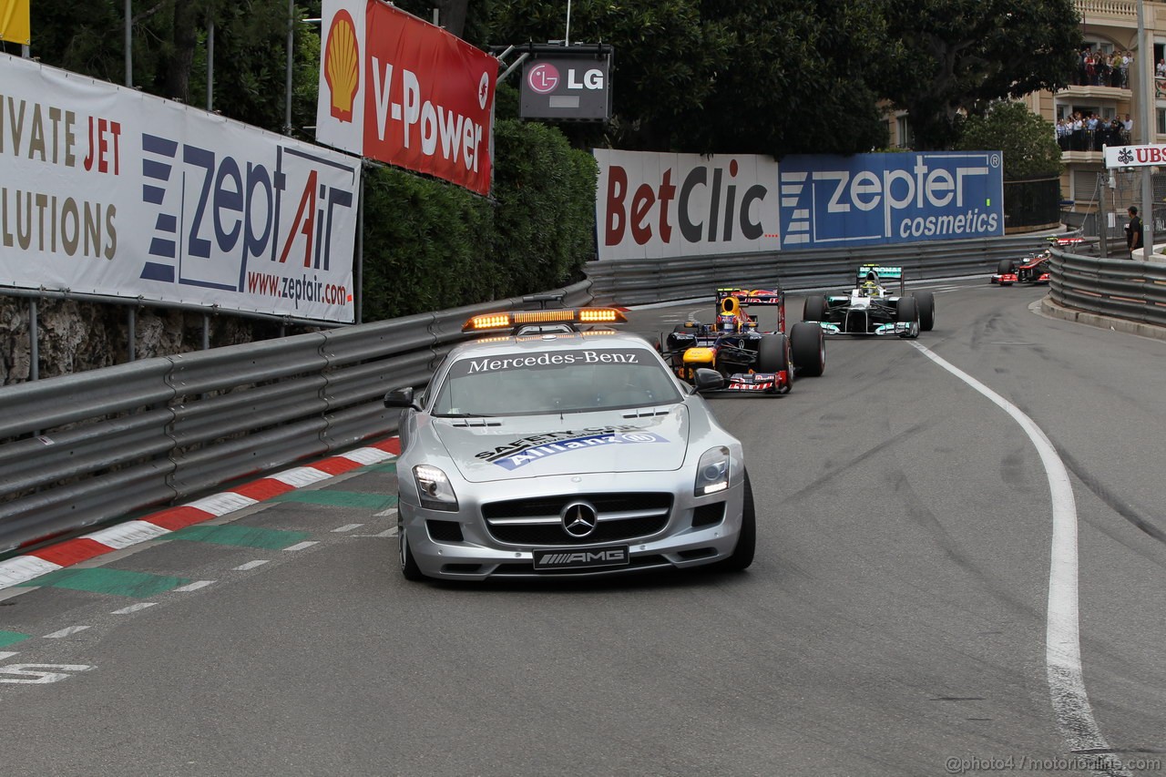 GP MONACO, 27.05.2012- Gara, The Safety car on the track 