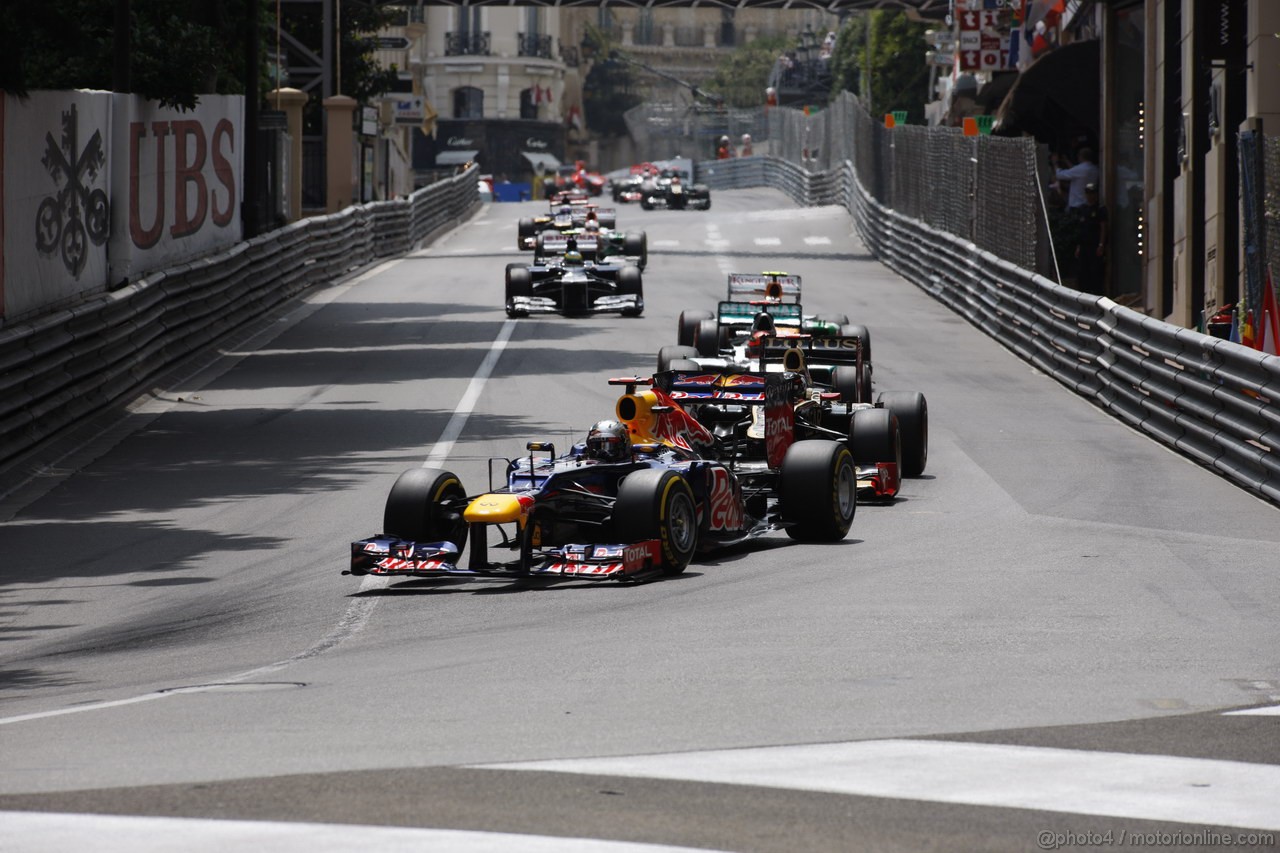 GP MONACO, 27.05.2012- Gara, Sebastian Vettel (GER) Red Bull Racing RB8 