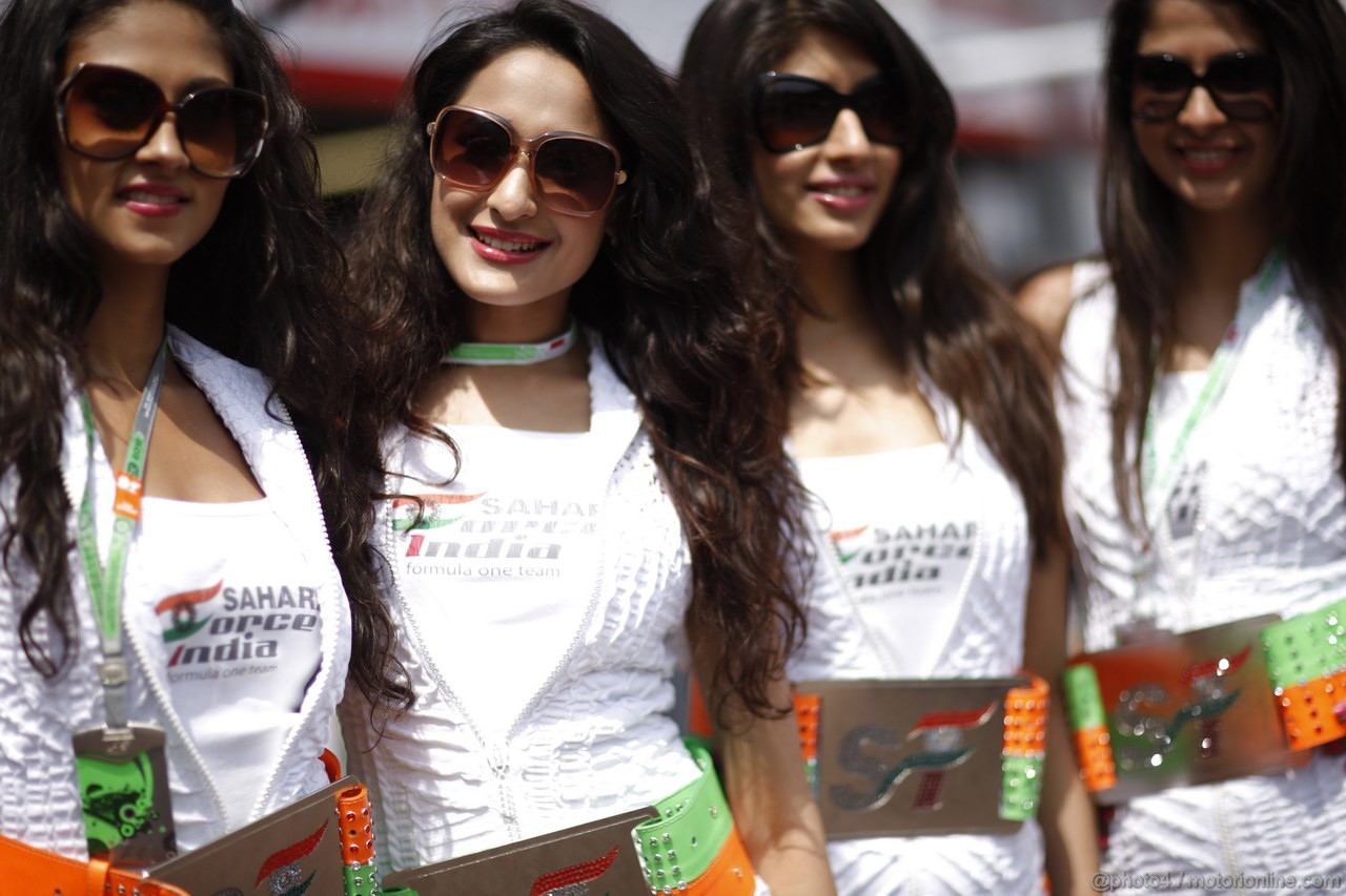 GP MONACO, 27.05.2012- Gara, Force India girls