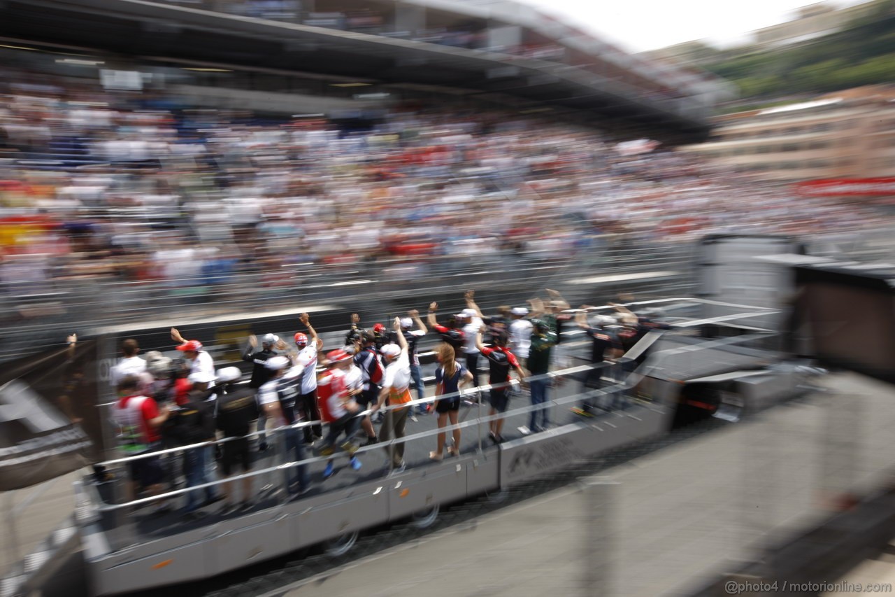 GP MONACO, 27.05.2012- drivers parade  